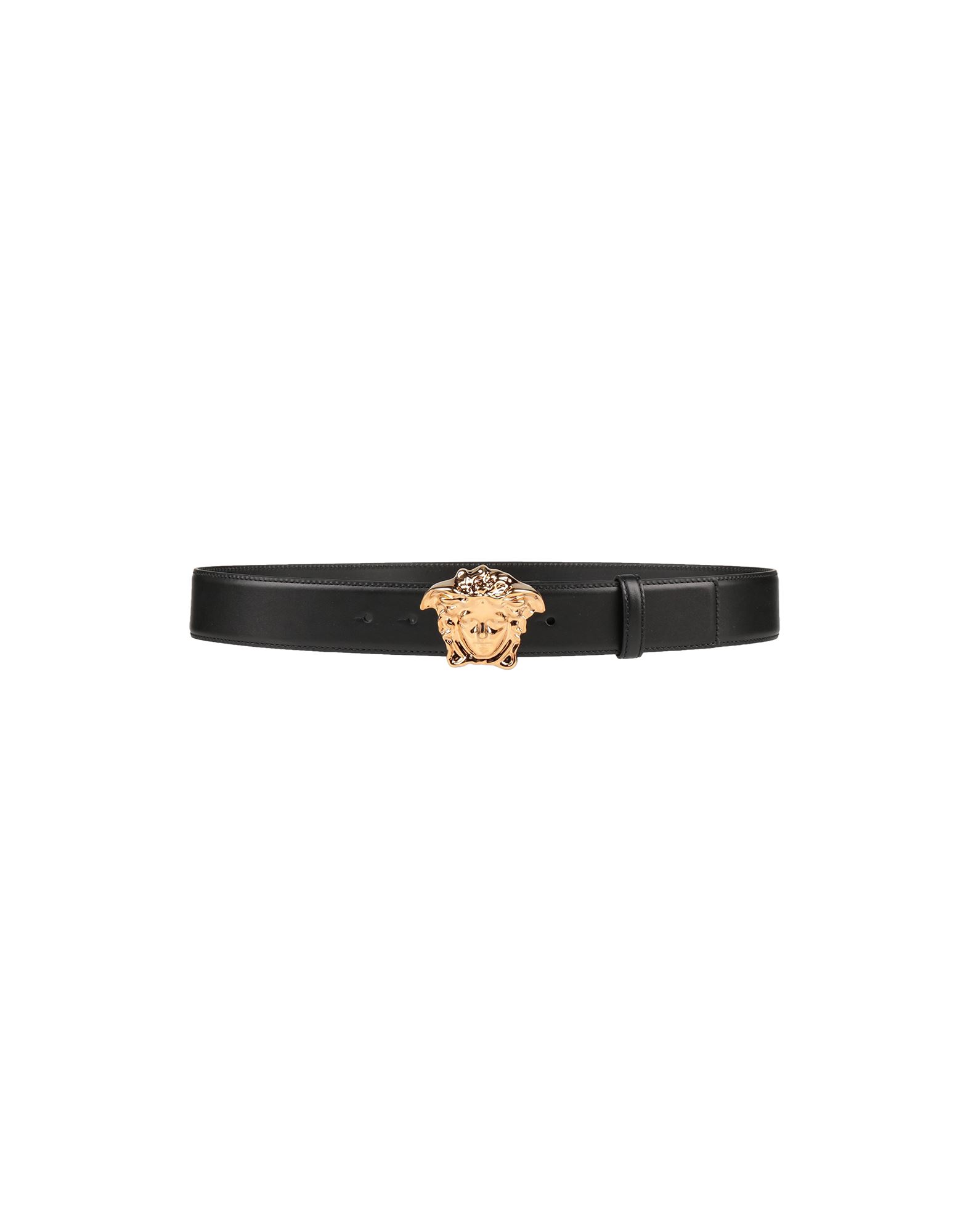 Shop Versace Man Belt Black Size 36 Calfskin