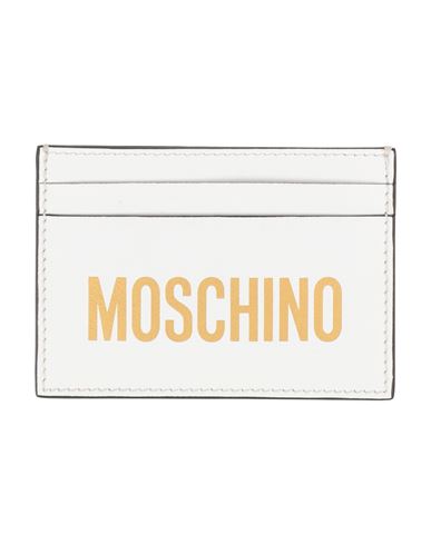 Moschino Man Document Holder White Size - Soft Leather