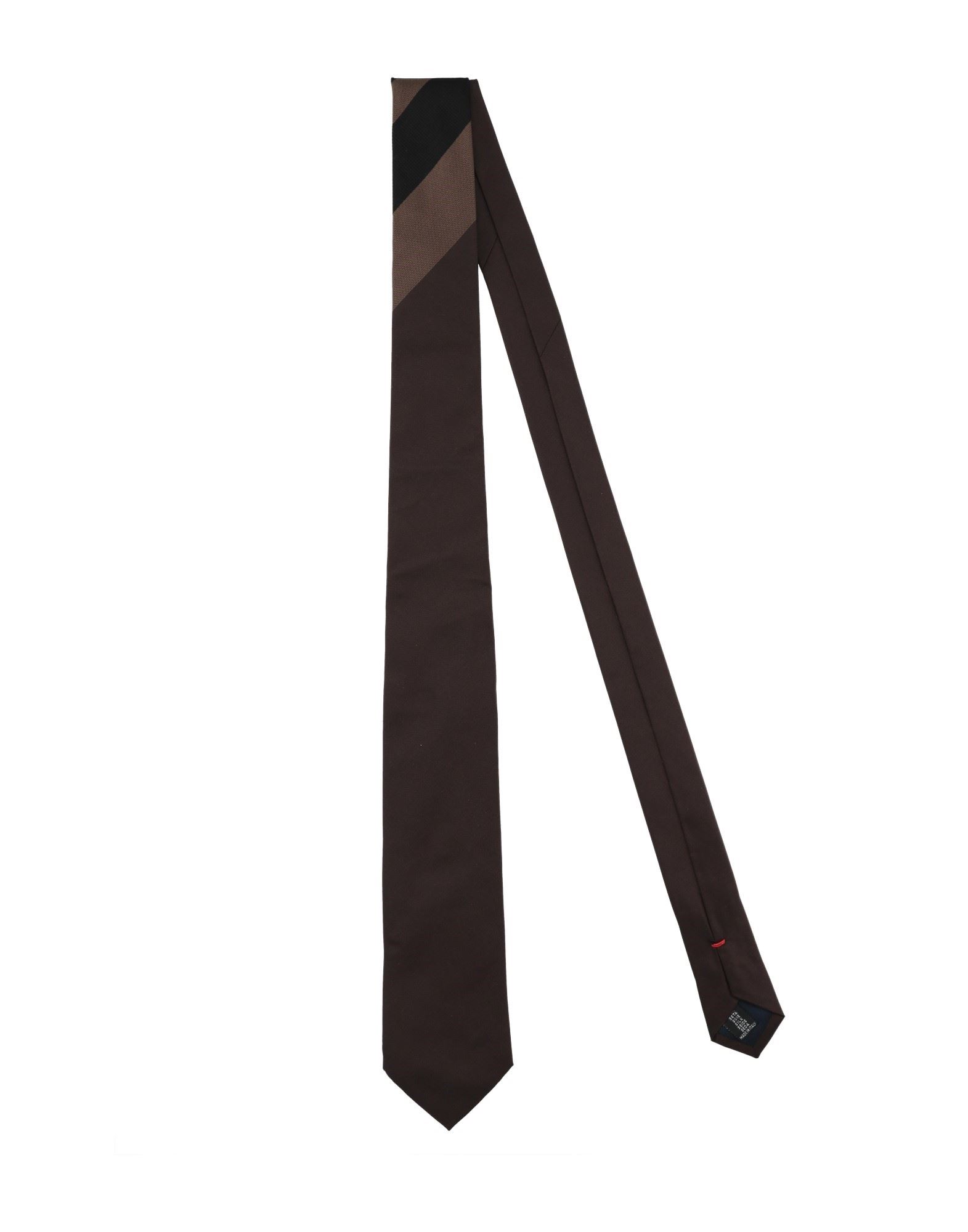 Fiorio Man Ties & Bow Ties Dark Brown Size - Silk
