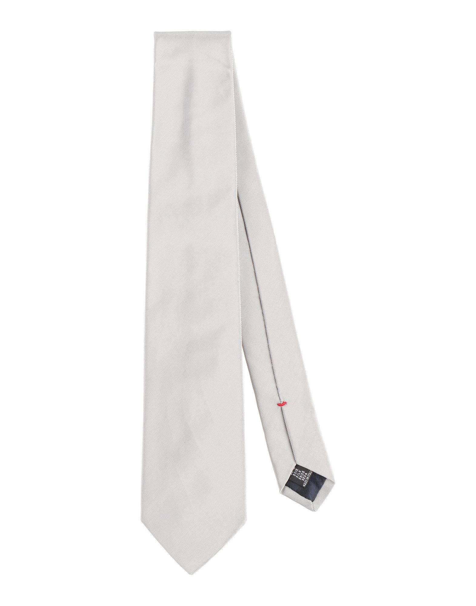 Fiorio Man Ties & Bow Ties Light Grey Size - Silk