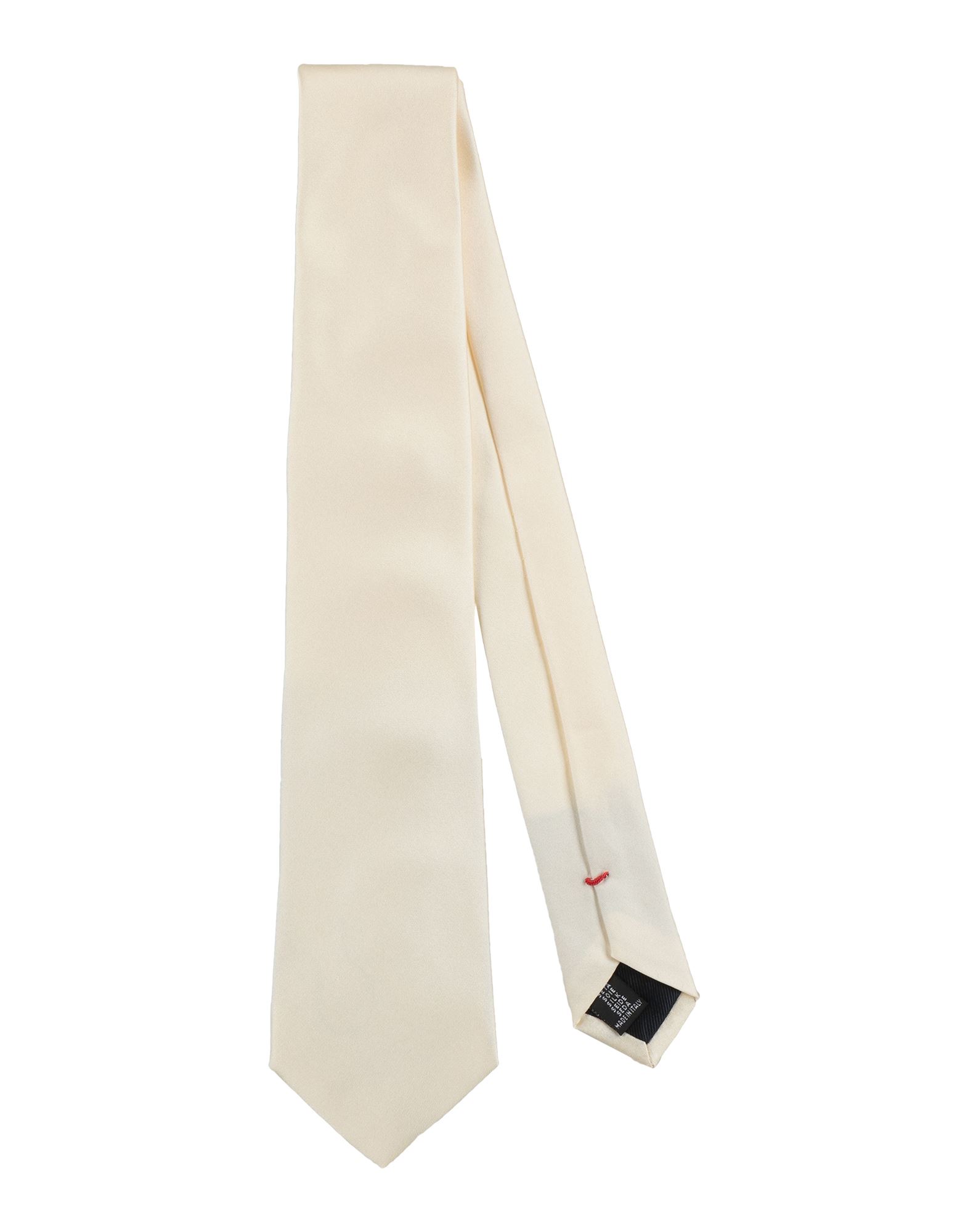 Fiorio Man Ties & Bow Ties Ivory Size - Silk In White