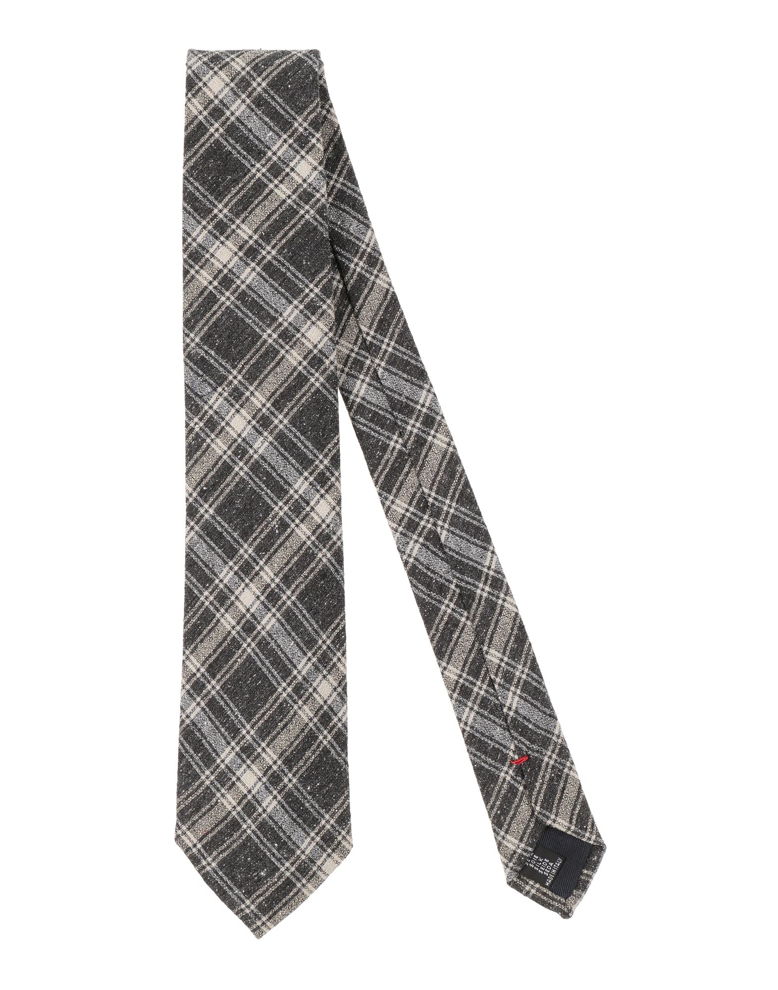 Fiorio Man Ties & Bow Ties Steel Grey Size - Silk