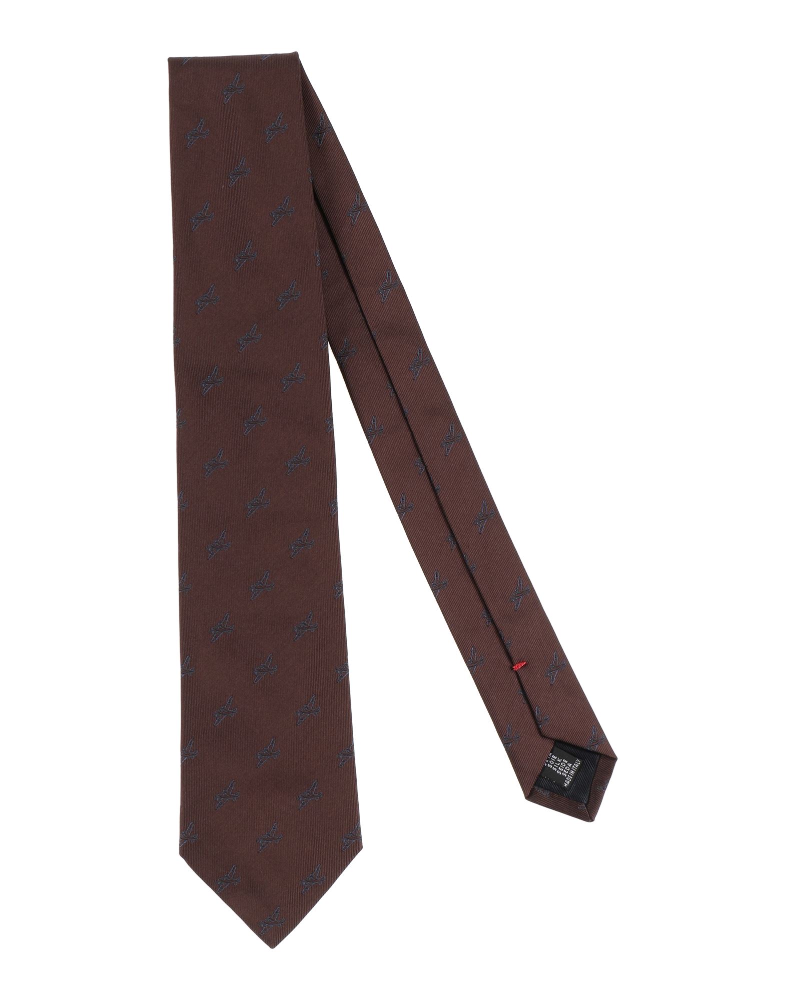 Fiorio Man Ties & Bow Ties Dark Brown Size - Silk