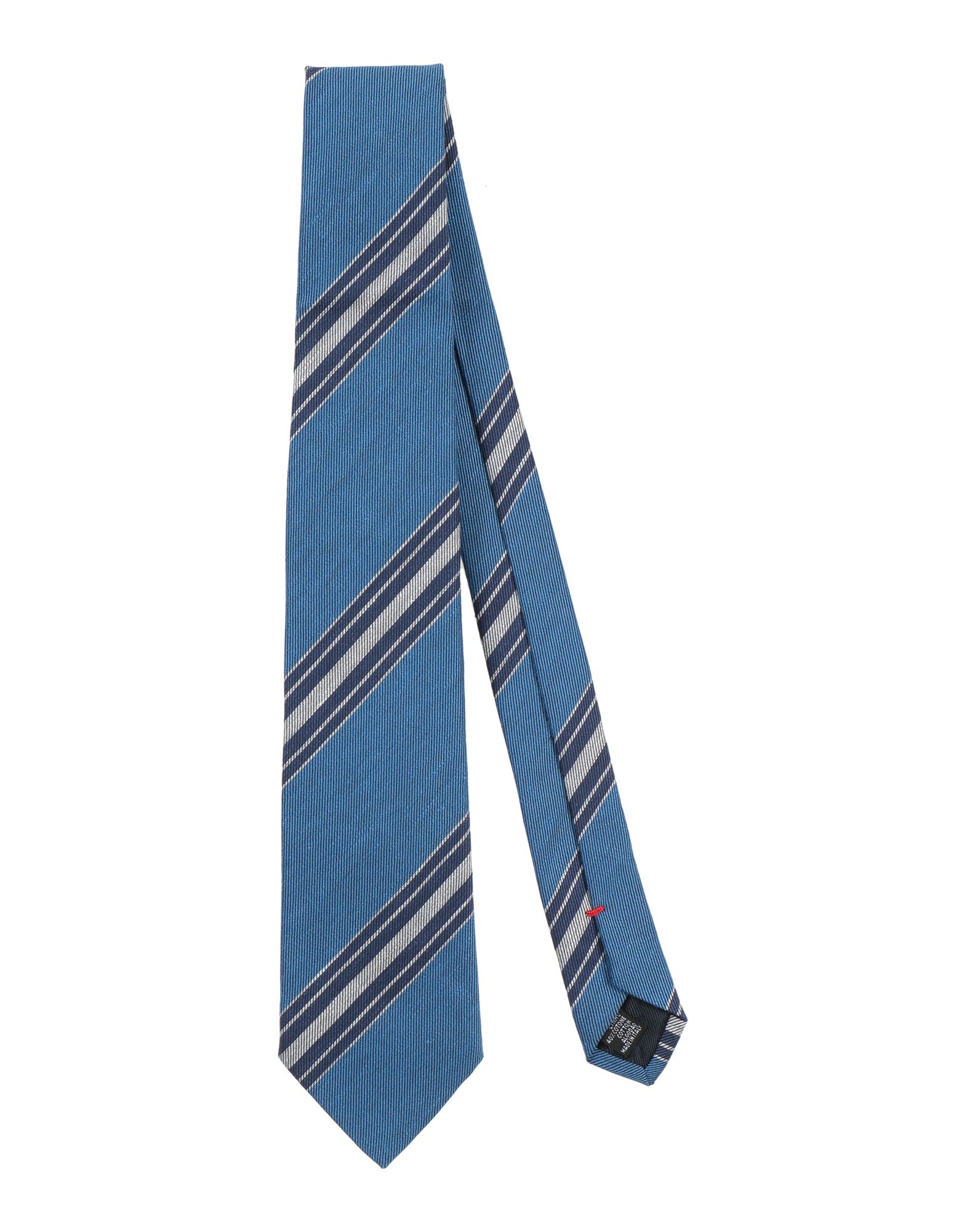 Fiorio Man Ties & Bow Ties Azure Size - Linen, Cotton In Blue