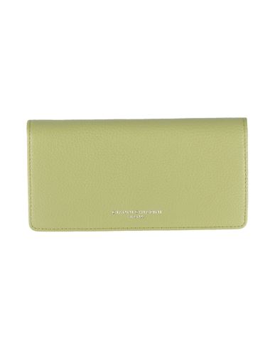 Gianni Chiarini Woman Wallet Sage Green Size - Leather In Sage Green
