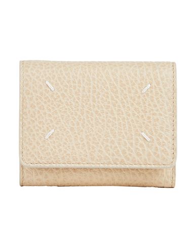Maison Margiela Woman Wallet Beige Size - Bovine Leather