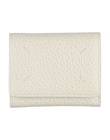 Maison Margiela Woman Wallet Cream Size - Bovine Leather
