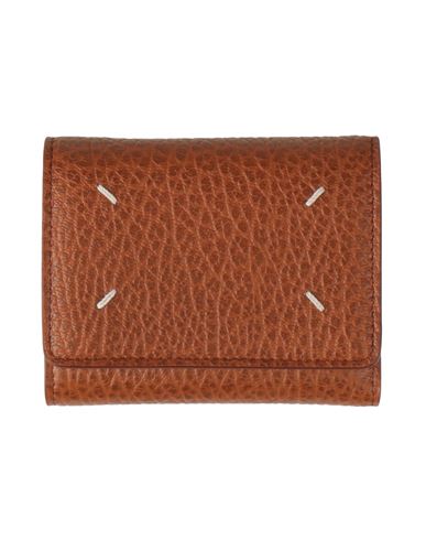 Maison Margiela Woman Wallet Tan Size - Bovine Leather In Brown