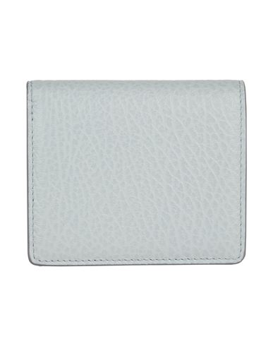 Maison Margiela Woman Wallet Sky Blue Size - Cow Leather