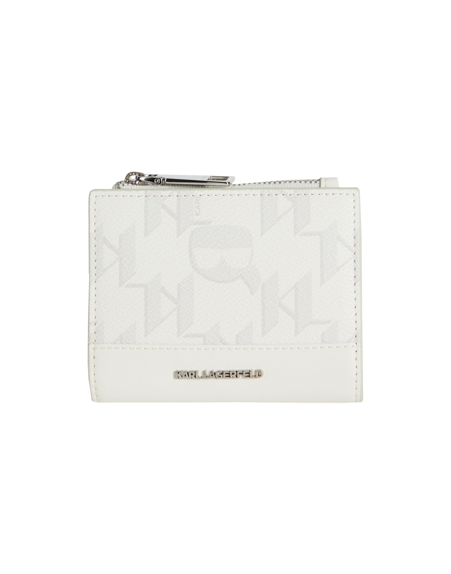 ԥ볫KARL LAGERFELD ǥ  եۥ磻 ݥꥦ쥿 100% K/IKONIK 2.0 MONO CC BIFOLD CH