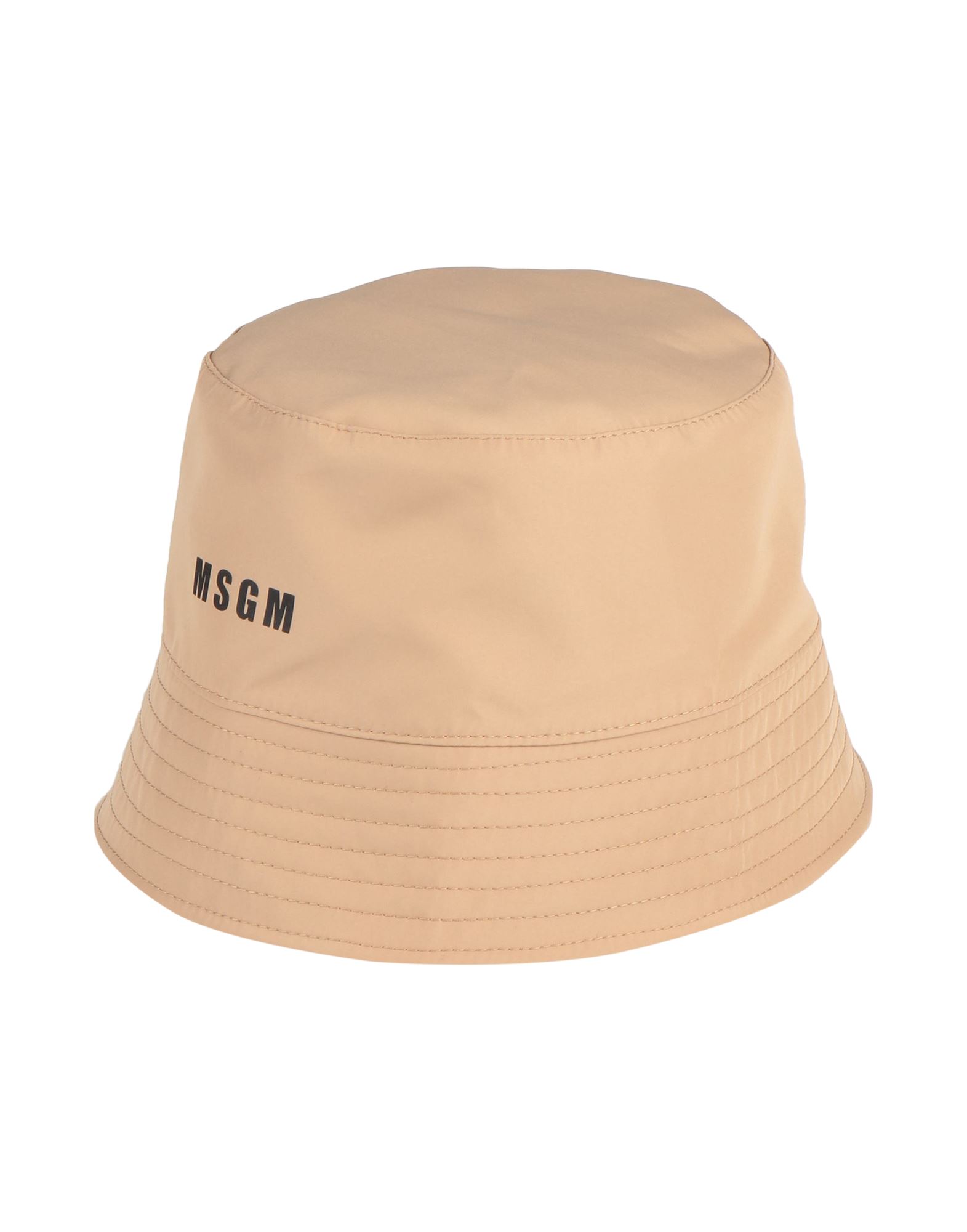 Msgm Hats In Camel