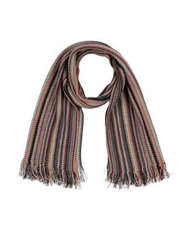 Missoni Woman Scarf Light Brown Size - Wool, Acrylic, Viscose, Polyester In Beige