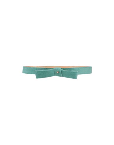 Elisabetta Franchi Babies'  Toddler Girl Belt Turquoise Size 6 Textile Fibers In Blue