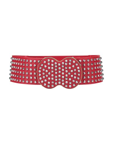 Aniye By Woman Belt Red Size 2 Soft Leather