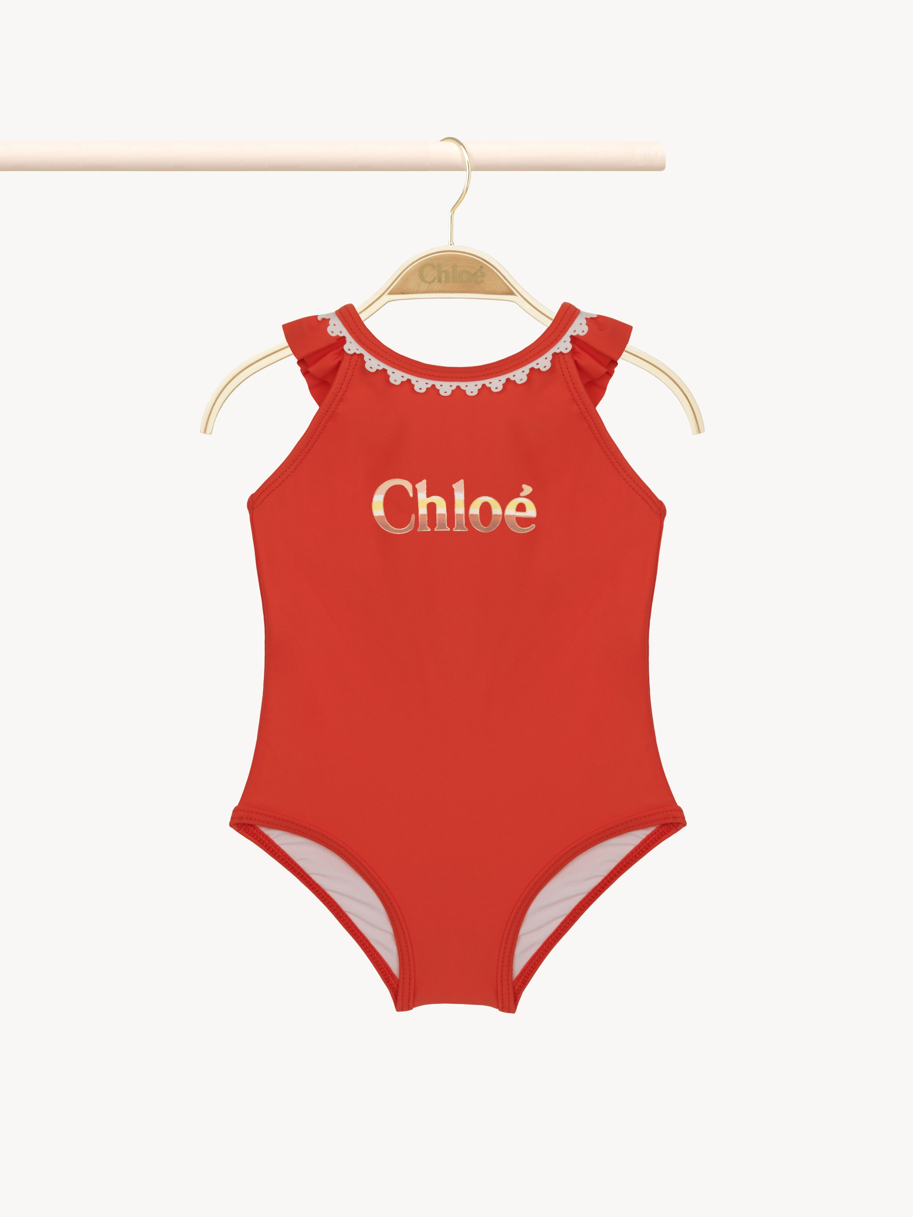 Chloé Swimsuit Orange Size 6-9 100% Polyamide