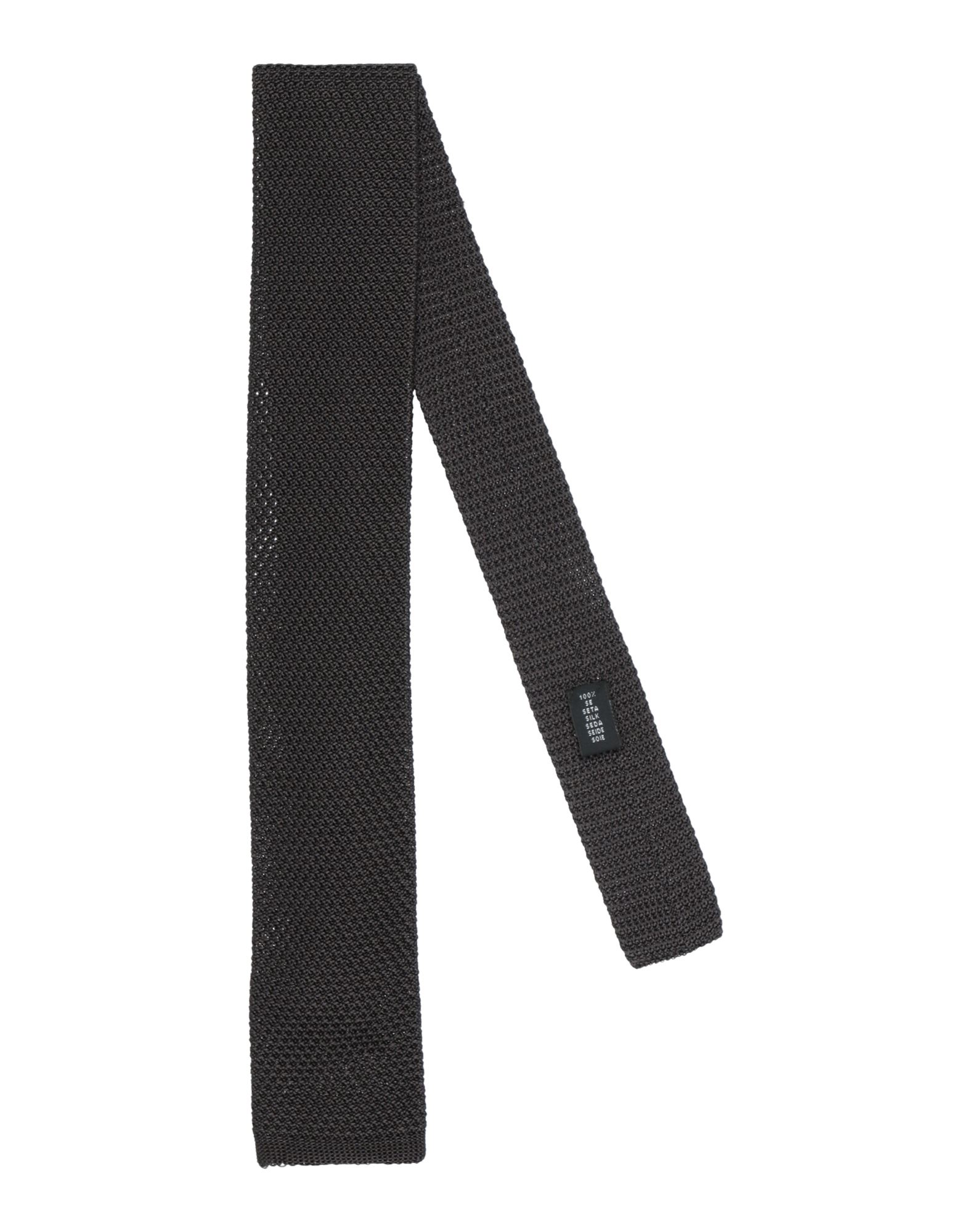 Fiorio Man Ties & Bow Ties Dark Brown Size - Silk In Brown