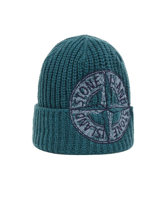 Sold out - STONE ISLAND N09C6 Gorro Hombre Petróleo
