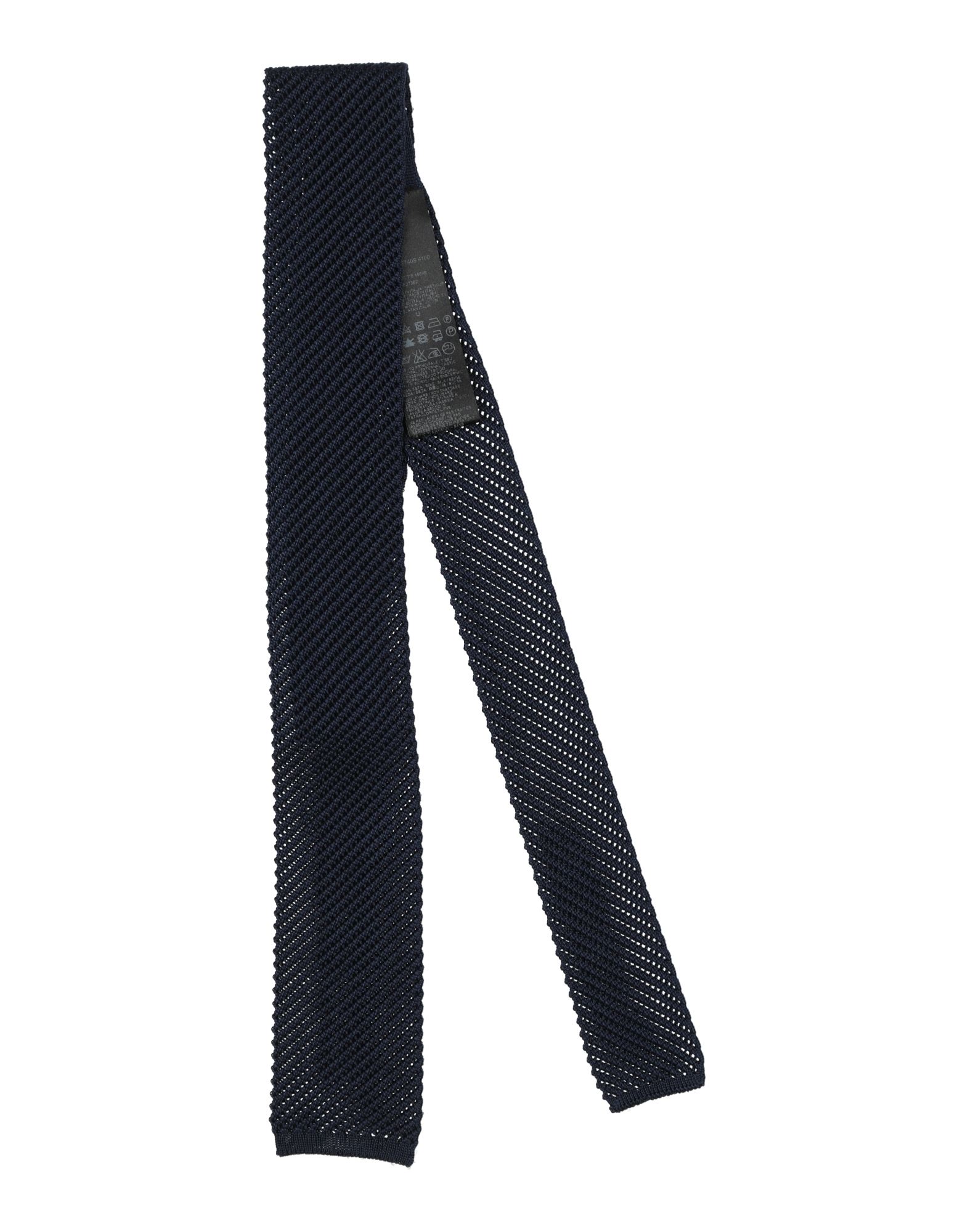 Brioni Man Ties & Bow Ties Navy Blue Size - Silk