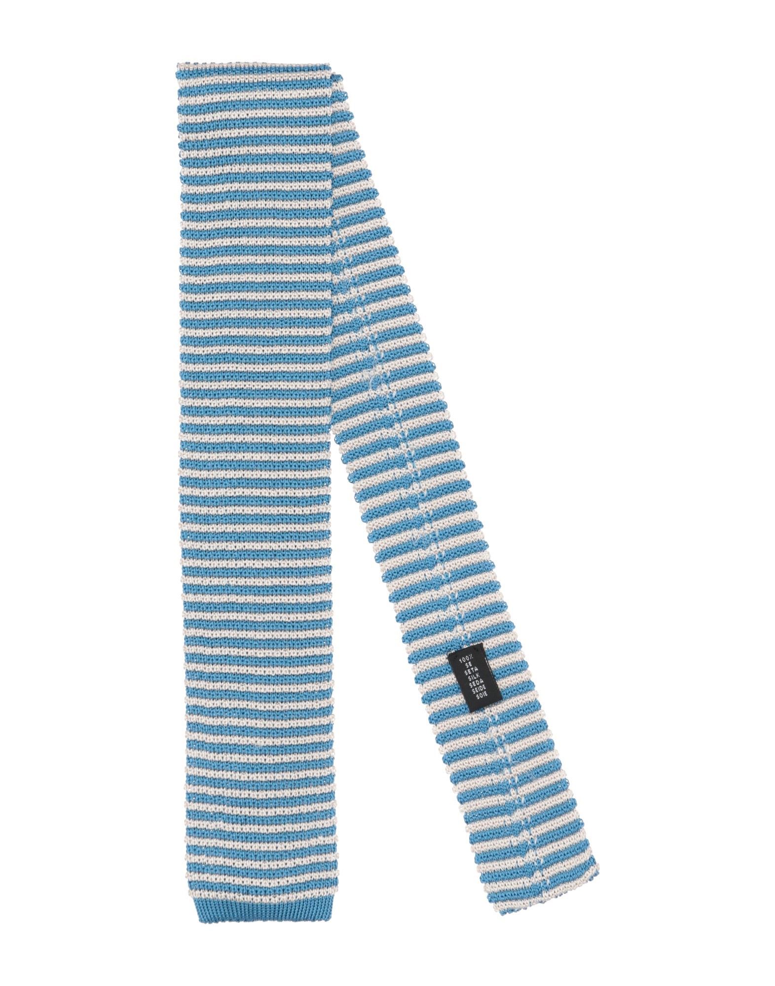 Fiorio Man Ties & Bow Ties Azure Size - Silk In Blue