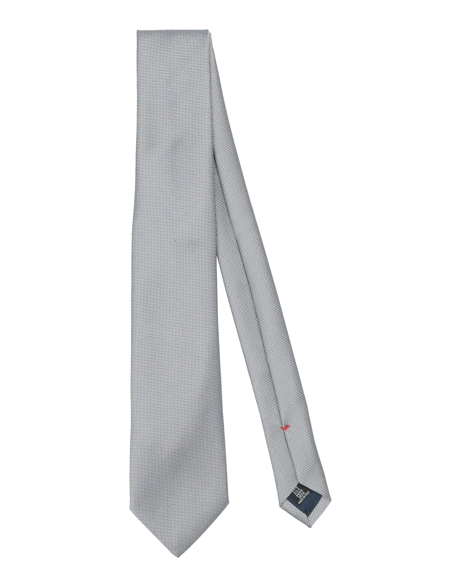 Shop Fiorio Man Ties & Bow Ties Grey Size - Silk