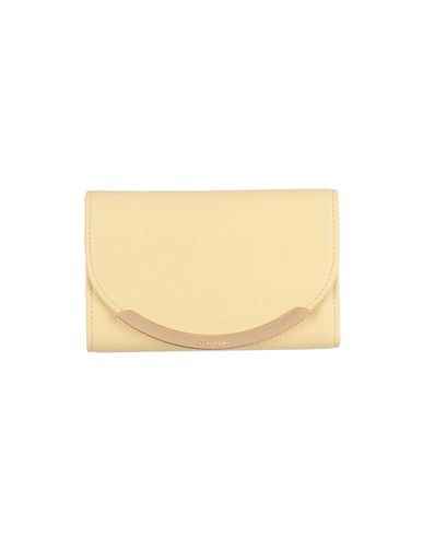See By Chloé Woman Wallet Light Yellow Size - Bovine Leather