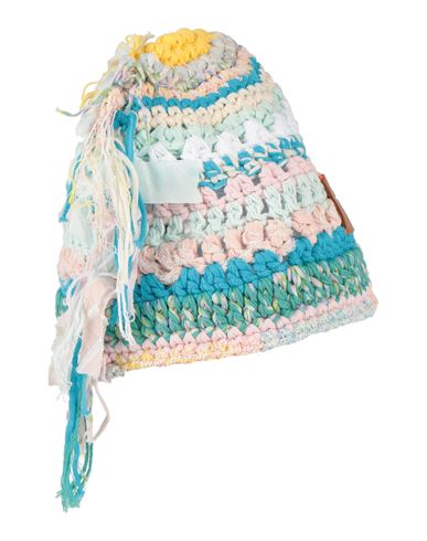 Forte Forte Forte_forte Woman Hat Green Size Onesize Cotton, Polyester, Acrylic, Polyamide, Silk