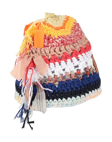 Forte Forte Forte_forte Woman Hat Red Size Onesize Cotton, Polyester, Acrylic, Polyamide, Silk