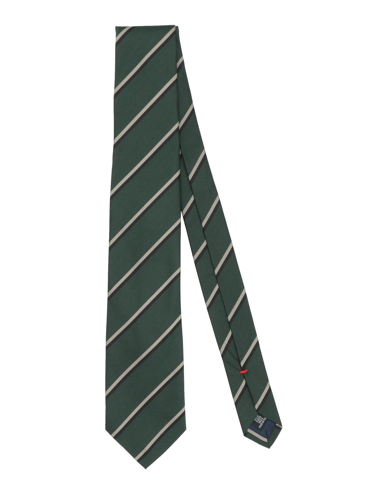 Fiorio Man Ties & Bow Ties Dark Green Size - Silk