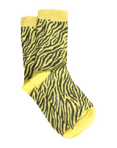 Paul Smith Woman Socks & Hosiery Yellow Size Onesize Cotton, Polyamide, Elastane