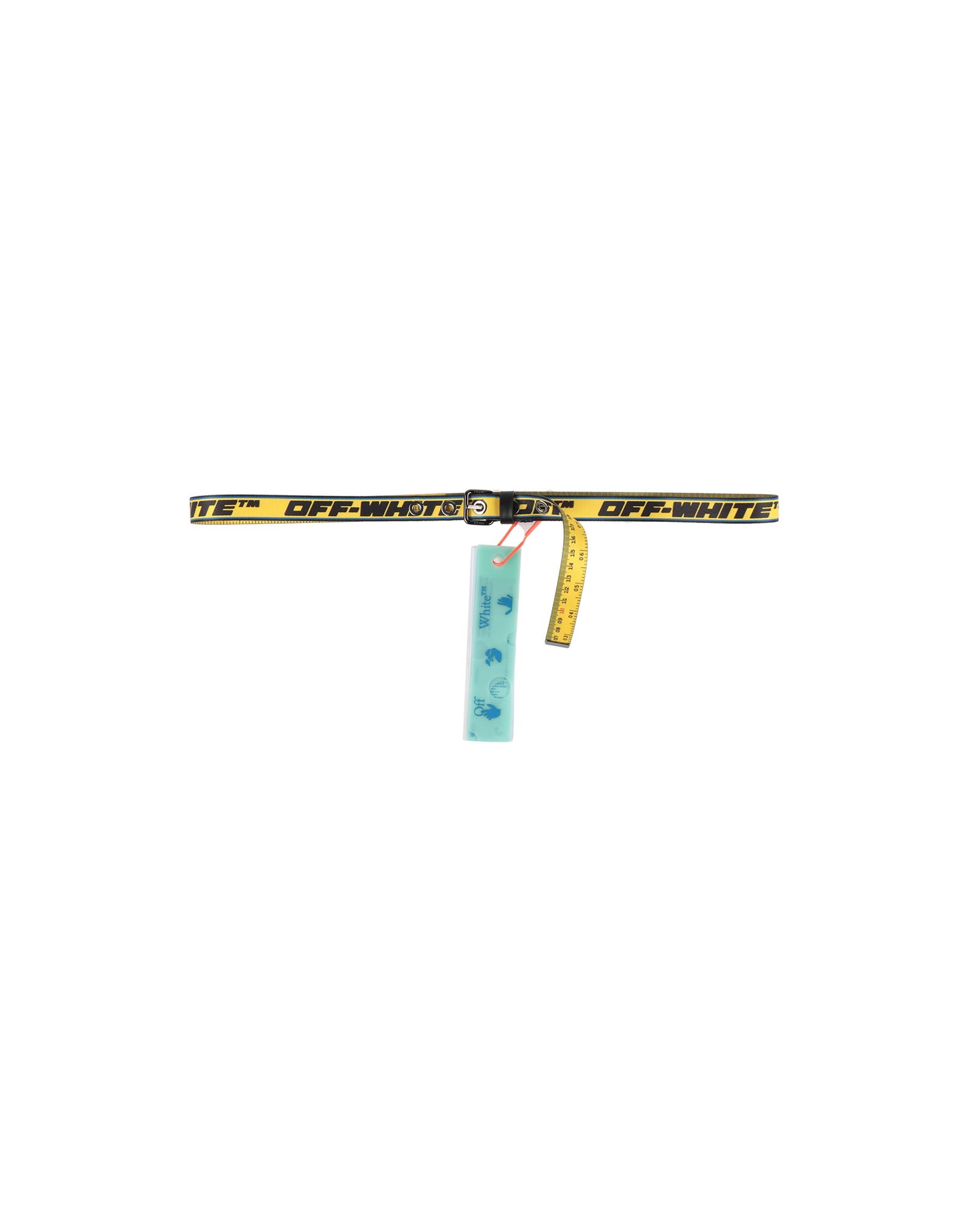 OFF-WHITE OFF-WHITE WOMAN BELT YELLOW SIZE 36 POLYESTER