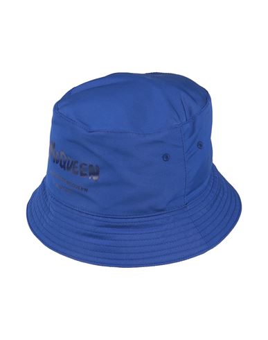 Alexander Mcqueen Man Hat Blue Size 7 ¼ Polyester