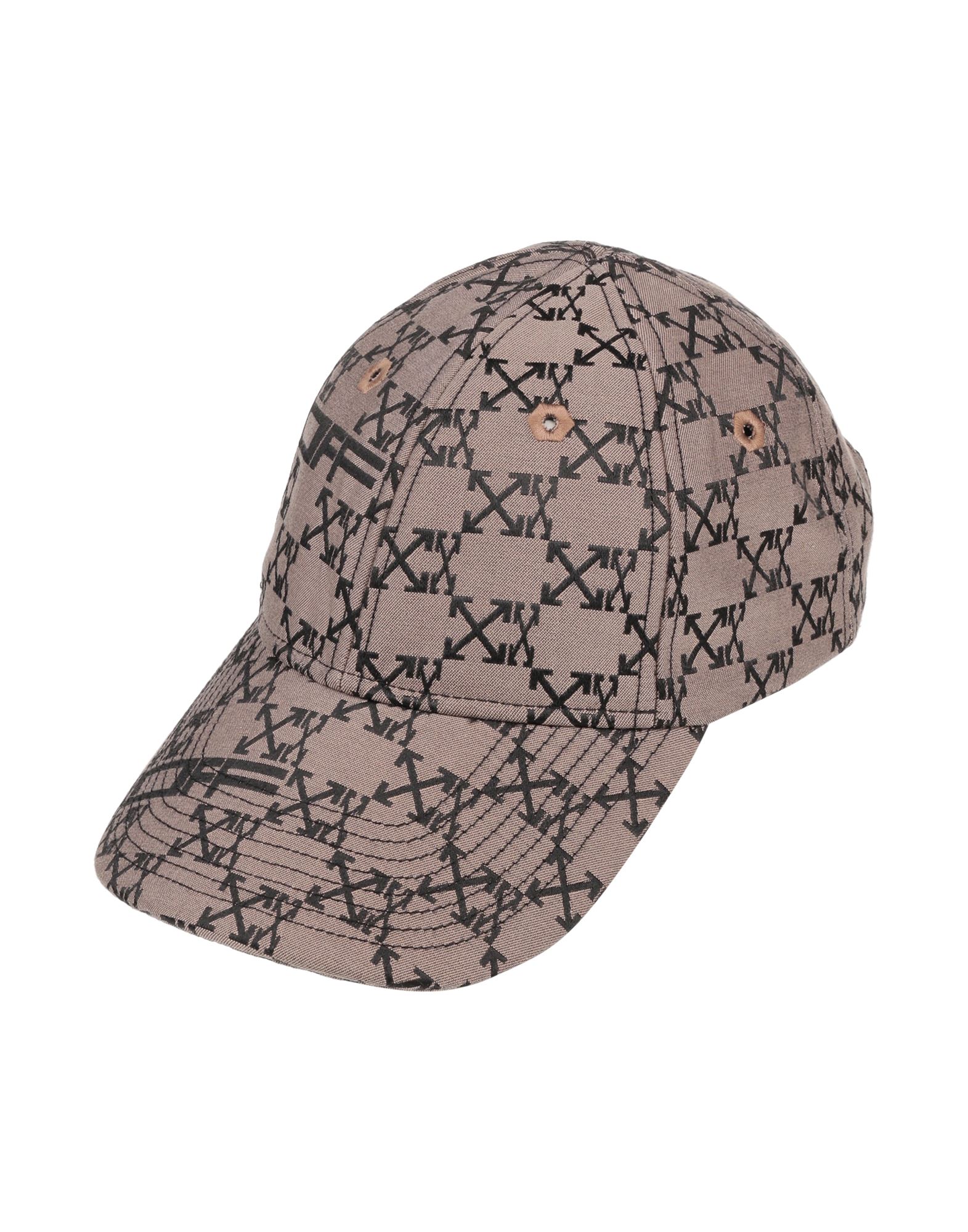 Off-white Woman Hat Brown Size Onesize Polyester, Cotton