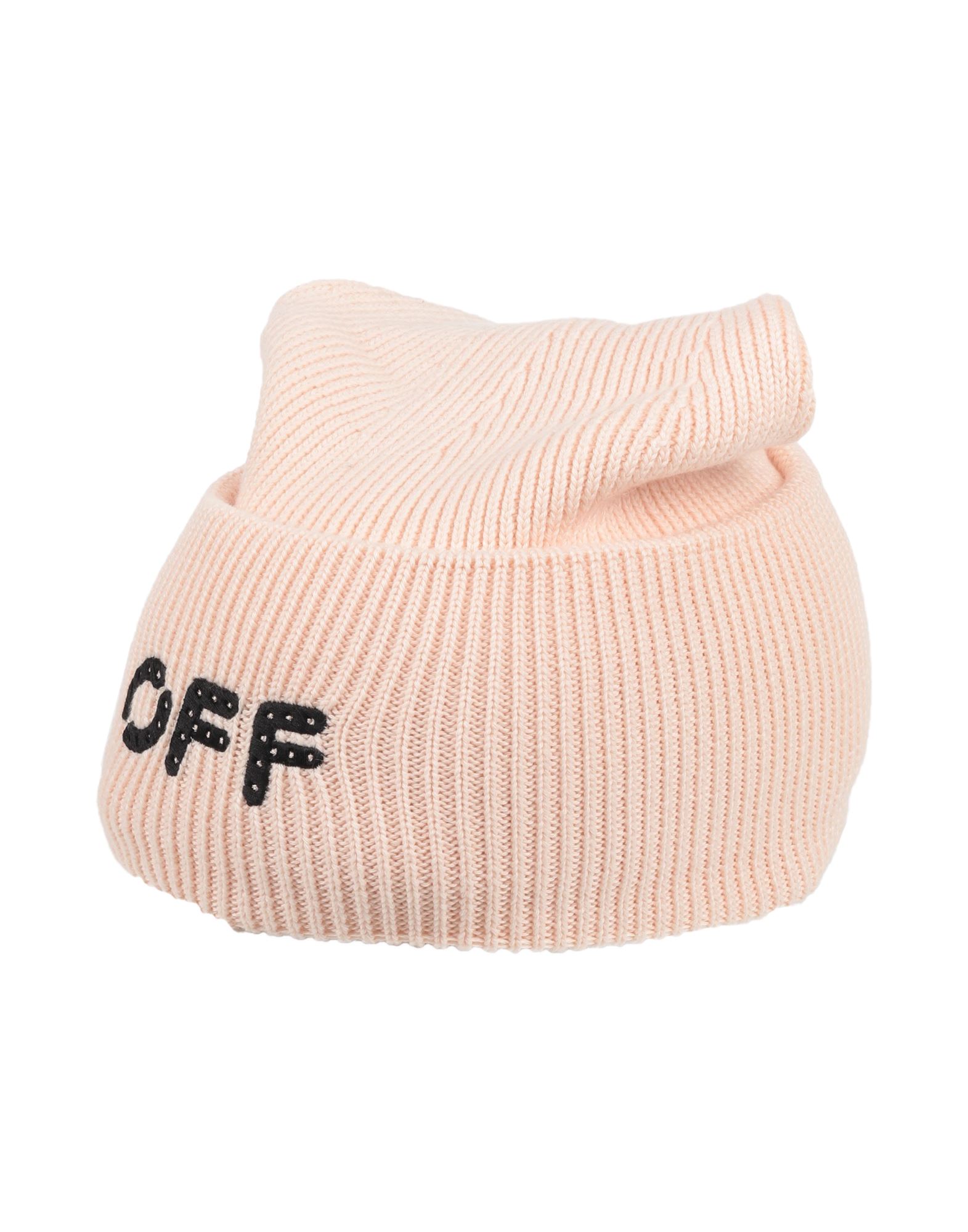 Off-white Woman Hat Light Pink Size Onesize Cotton, Cashmere