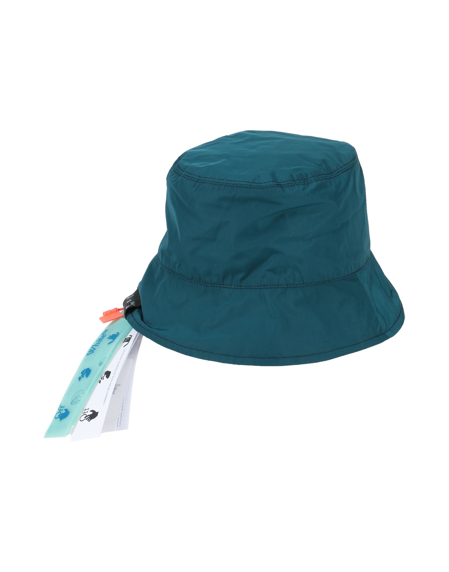 Off-white Woman Hat Deep Jade Size Onesize Polyester In Green
