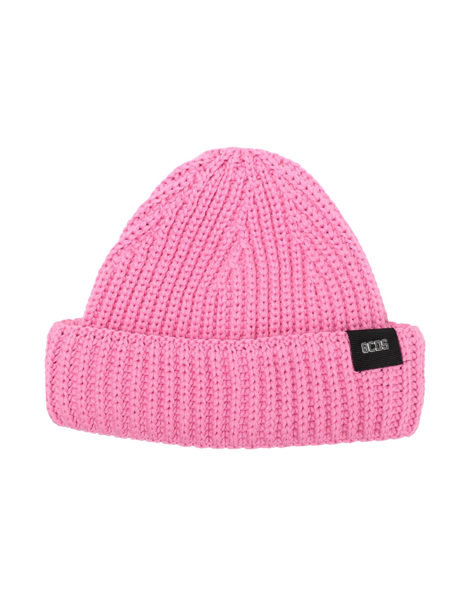 Shop Gcds Hat Fuchsia Size Onesize Cotton, Polyamide In Pink