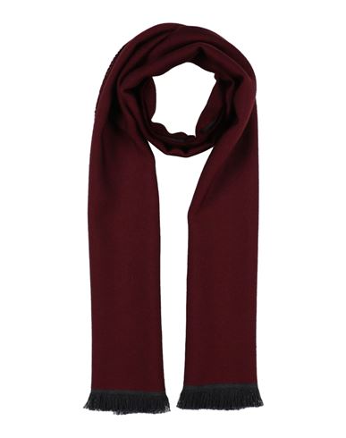 Emporio Armani Man Scarf Burgundy Size - Wool In Red
