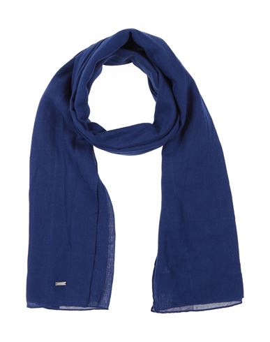 Armani Exchange Woman Scarf Blue Size - Cotton