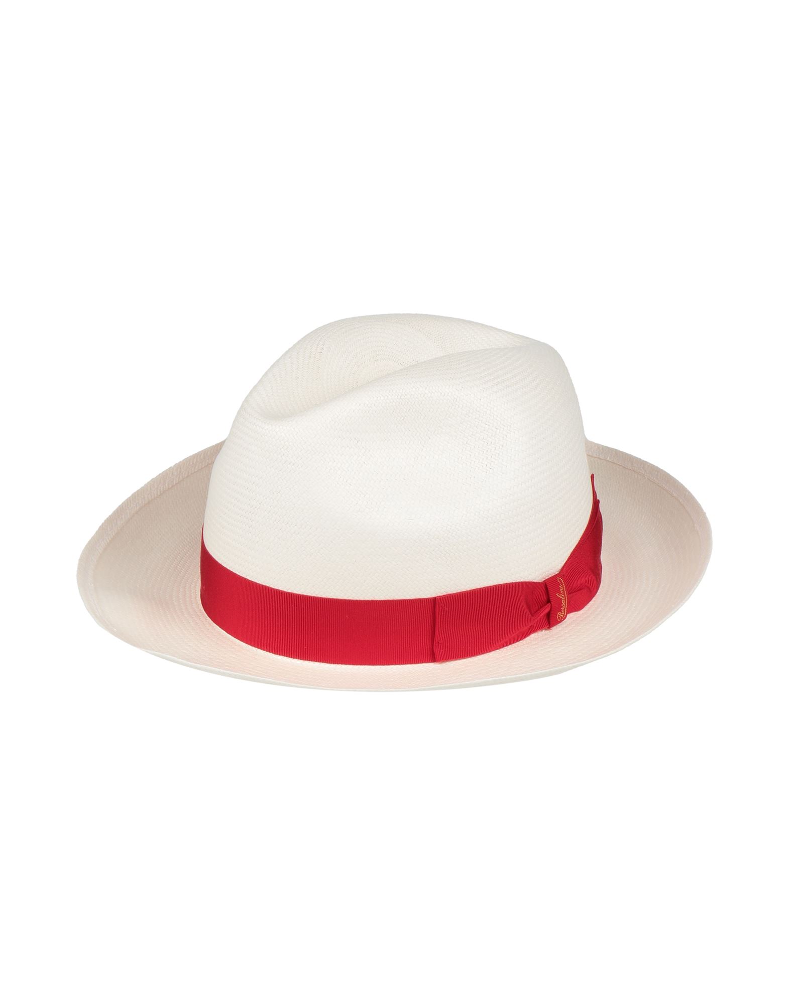 Shop Borsalino Man Hat White Size 7 ¼ Straw