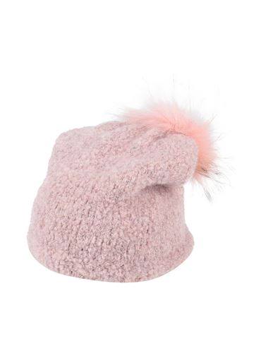 Douuod Babies'  Toddler Girl Hat Pink Size 3 Acrylic, Mohair Wool, Wool, Alpaca Wool, Polyamide
