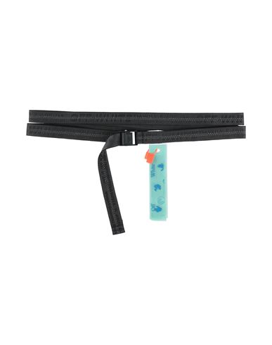 Off-white Man Belt Grey Size Onesize Polyamide, Polyester In Gray