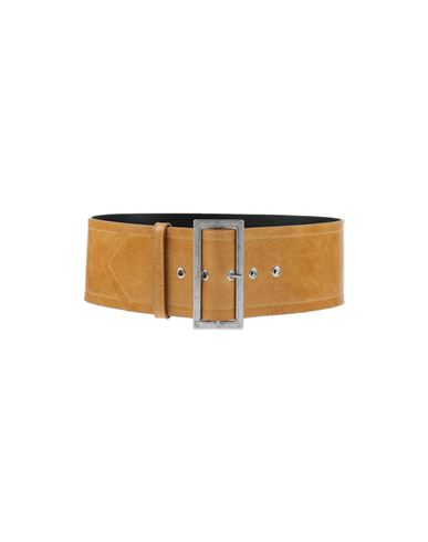 Philosophy Di Lorenzo Serafini Woman Belt Mustard Size 8 Soft Leather In Yellow