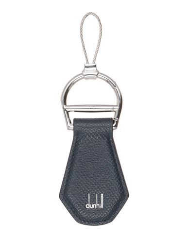 Dunhill Man Key Ring Navy Blue Size - Soft Leather, Metal