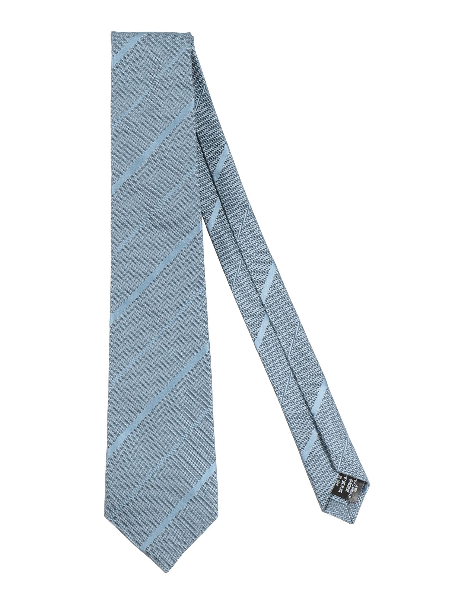 Dunhill Man Ties & Bow Ties Slate Blue Size - Silk, Cotton
