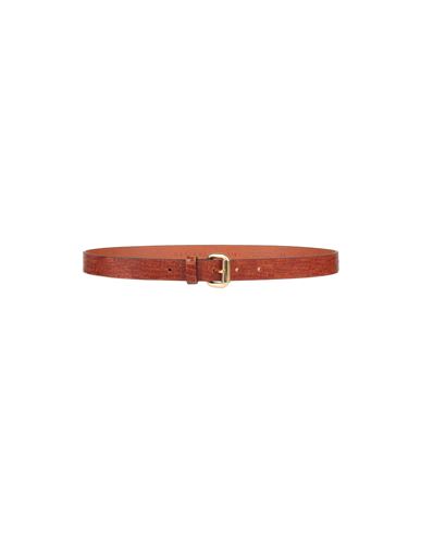 Orciani Woman Belt Camel Size 39.5 Soft Leather In Beige