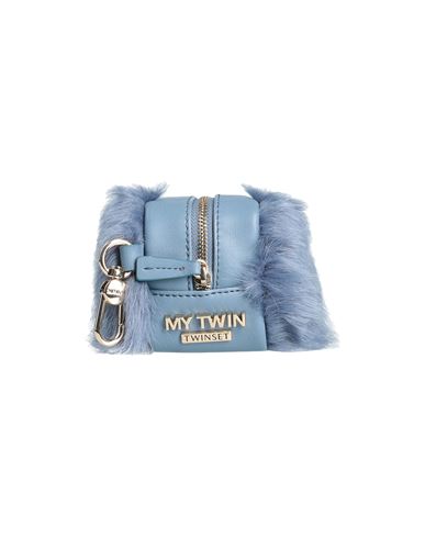 My Twin Twinset Woman Coin Purse Pastel Blue Size - Polyester