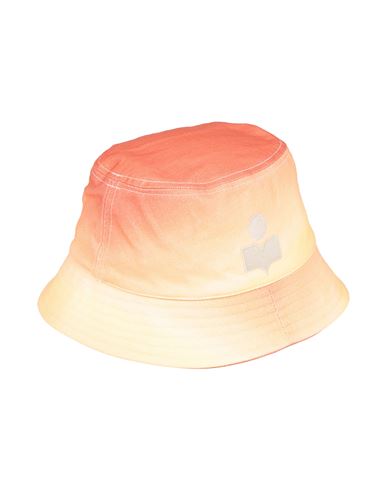 Isabel Marant Logo-embroidered Cotton Bucket Hat In Orange