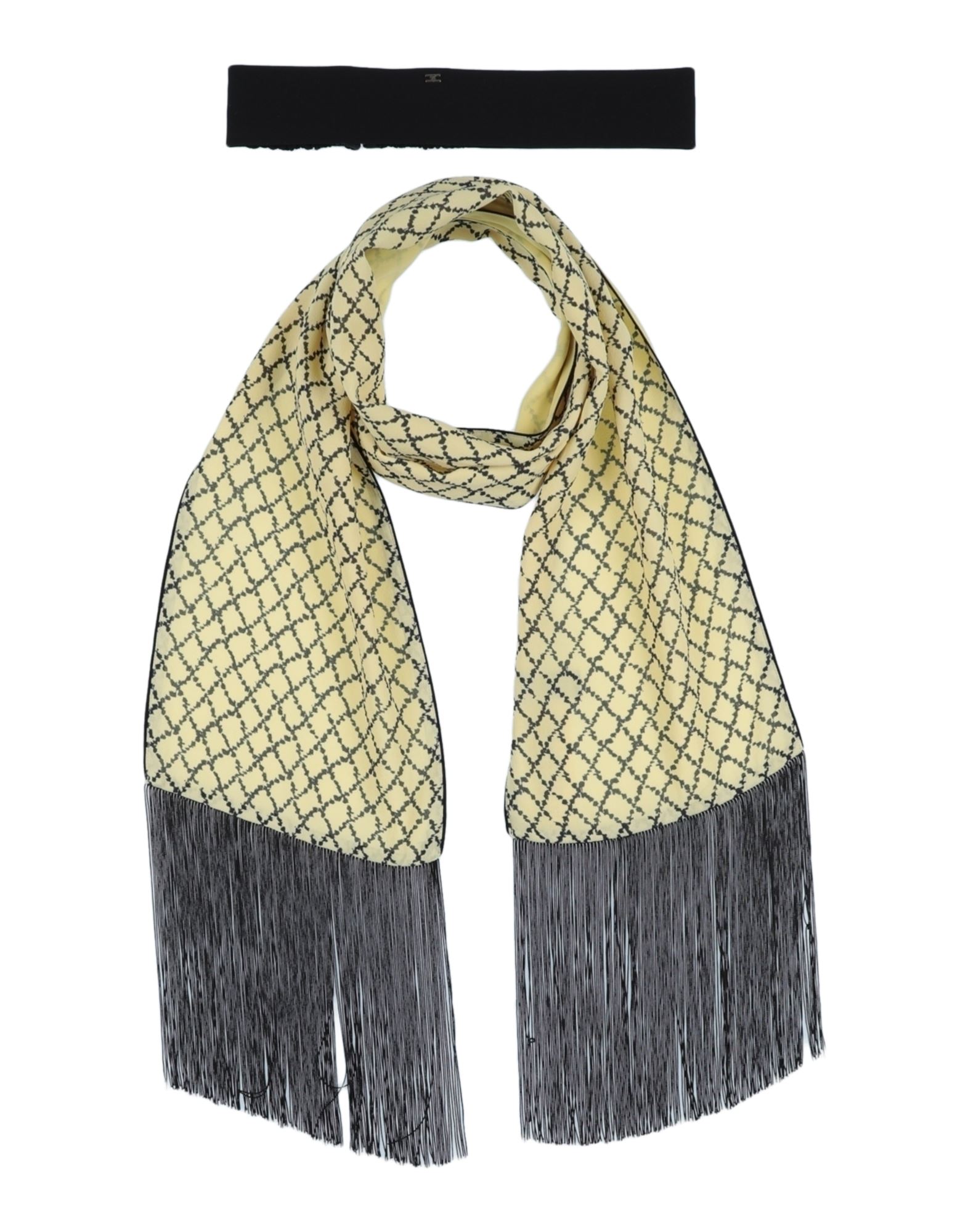 ELISABETTA FRANCHI ELISABETTA FRANCHI WOMAN SCARF YELLOW SIZE - VISCOSE