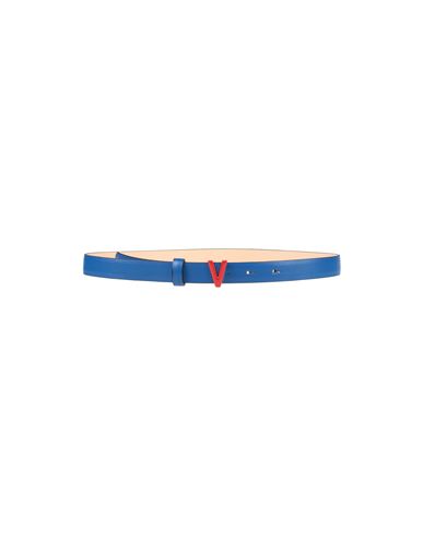 Vicolo Woman Belt Bright Blue Size 39.5 Textile Fibers