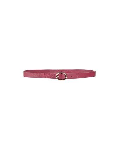 Orciani Woman Belt Burgundy Size 38 Soft Leather In Red