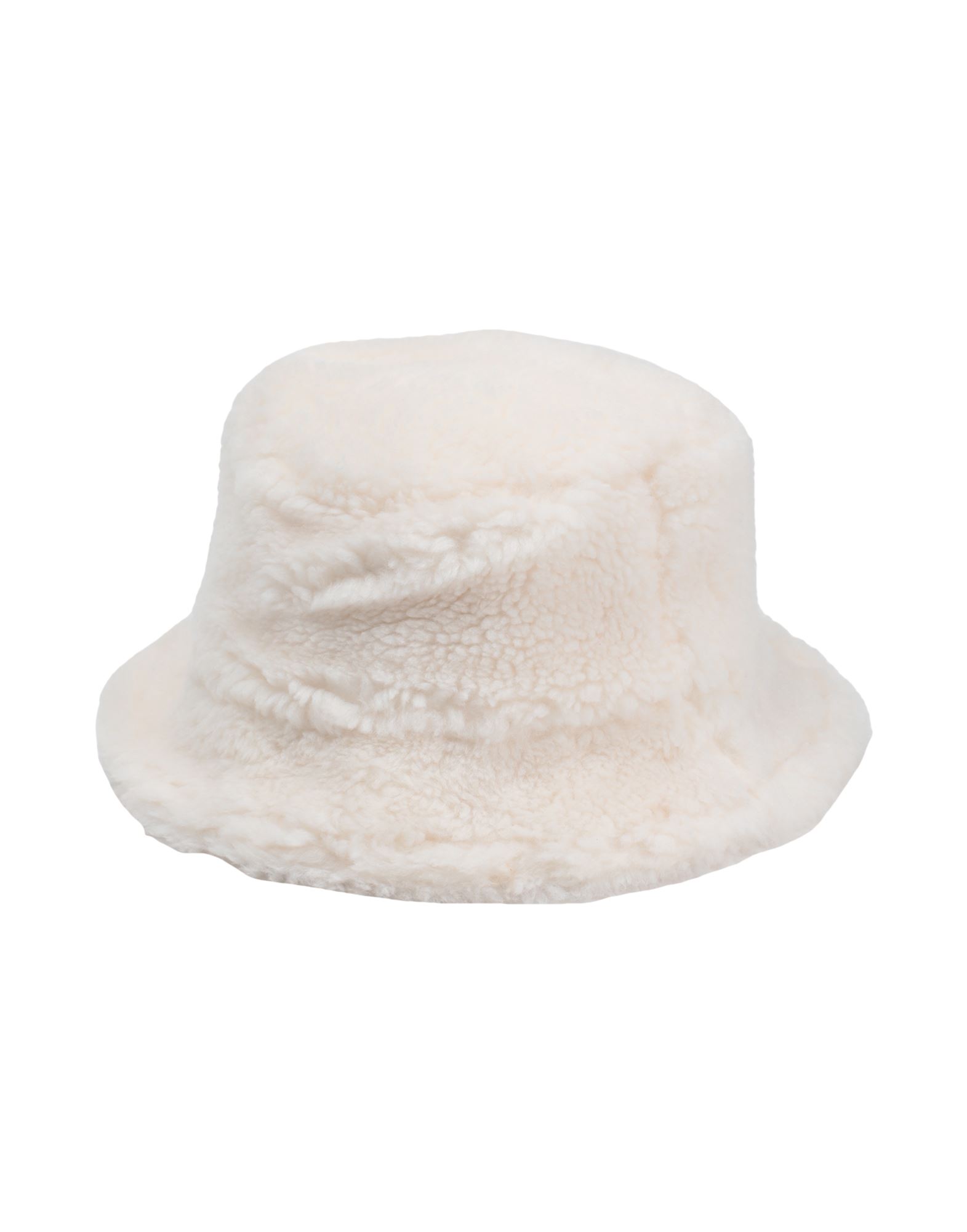 Stand Studio Faux-shearling Bucket Hat In White